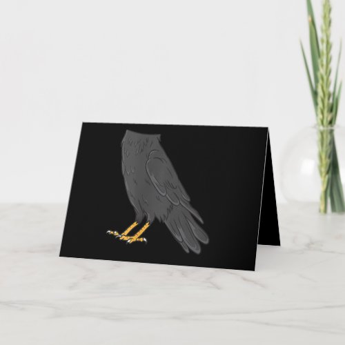 Raven Costume Halloween Black Crow Easy Lazy Card