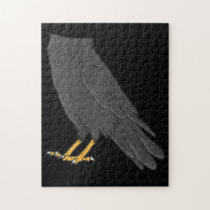 Raven Costume Halloween Black Crow Easy Lazy Jigsaw Puzzle