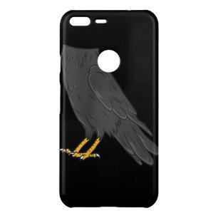 Raven Costume Halloween Black Crow Easy Lazy Uncommon Google Pixel XL Case