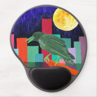 Raven Covets the Moon Gel Mouse Pad