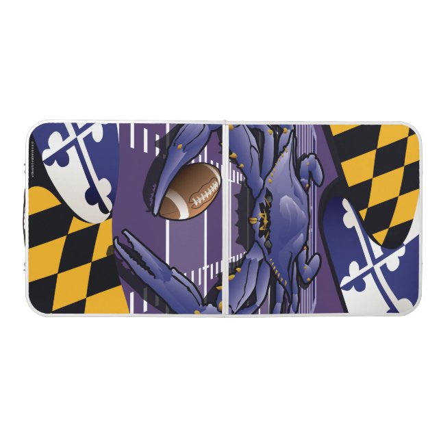 Raven Crab of Maryland Beer Pong Table (Top)