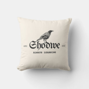 Raven Crest Always Learning Throw Pillow