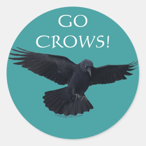 RAVEN  CROW Designs New Classic Round Sticker