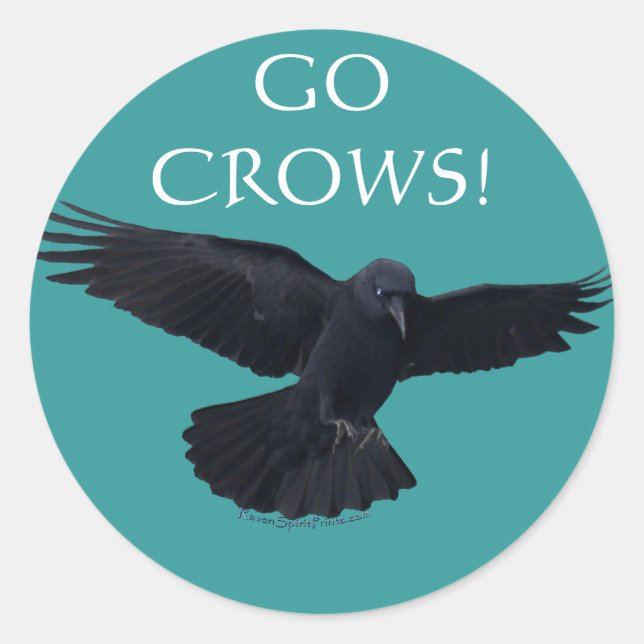 RAVEN & CROW Designs New! Classic Round Sticker (Front)