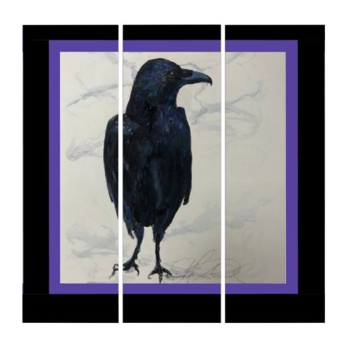 Raven Crow Messenger Maureen Girard Triptych