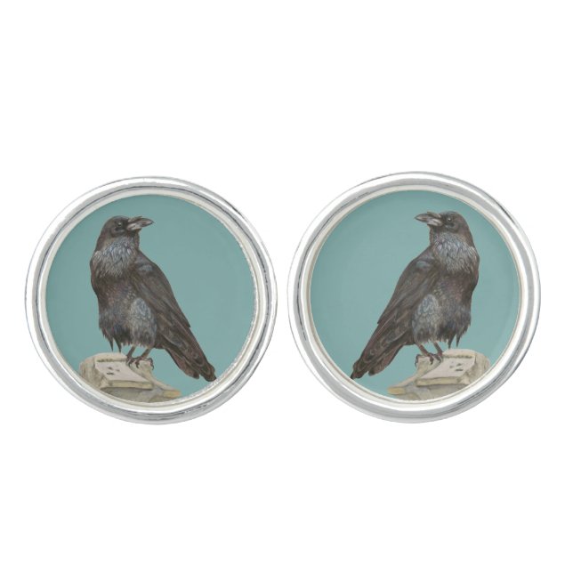 Raven Cufflinks (Front)
