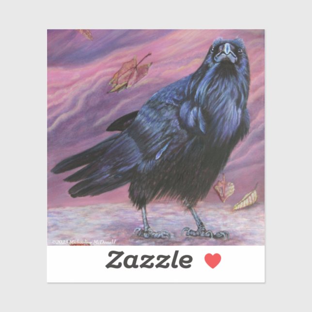 Raven Custom-Cut Vinyl Sticker (Sheet)
