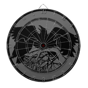 Raven Dartboard Cool Tribal Raven Art Dartboard With Darts