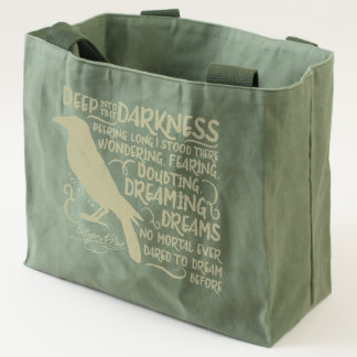 Raven (Deep Into That Darkness) by Edgar Allan Poe Tote