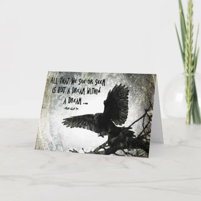 Raven Dream, Birthday Card | Zazzle