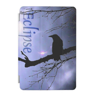 Raven Eclipse in Blue with tree by Aexandra Cook  iPad Mini Cover