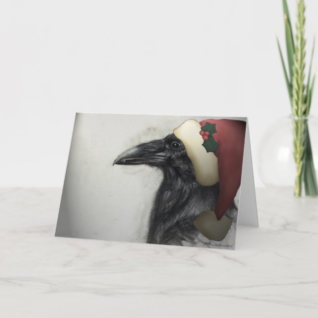 Raven for the Season Holiday Card (Front)