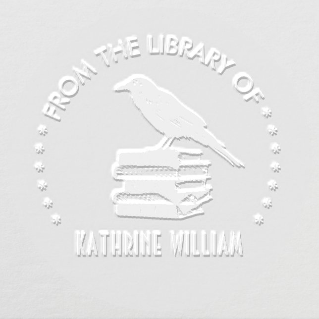 Raven From the library of Round  Embosser (Design)