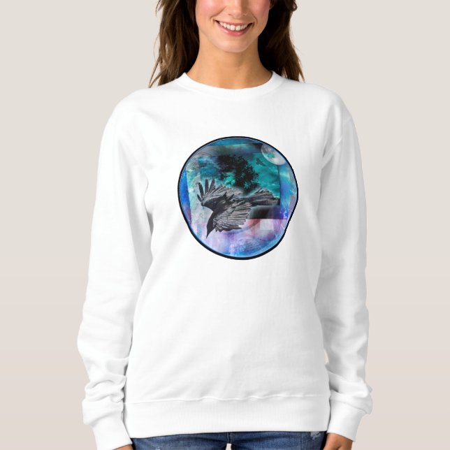 RAVEN FULL MOON NIGHT FLIGHT SWEATSHIRT (Front)