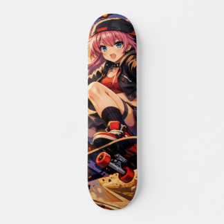 Raven girl skateboard