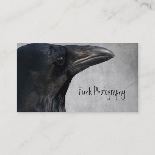 Raven Glamour Shot Business Card Template