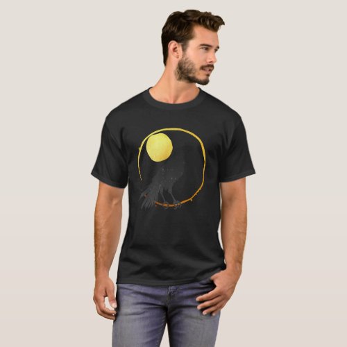 Raven Golden Moon T_Shirt