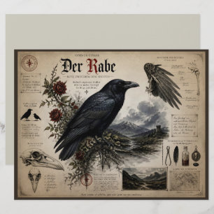 Raven Gothic Apothecary Journal Page