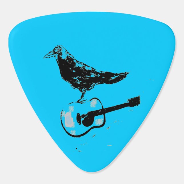 raven guitar song pick (Back)
