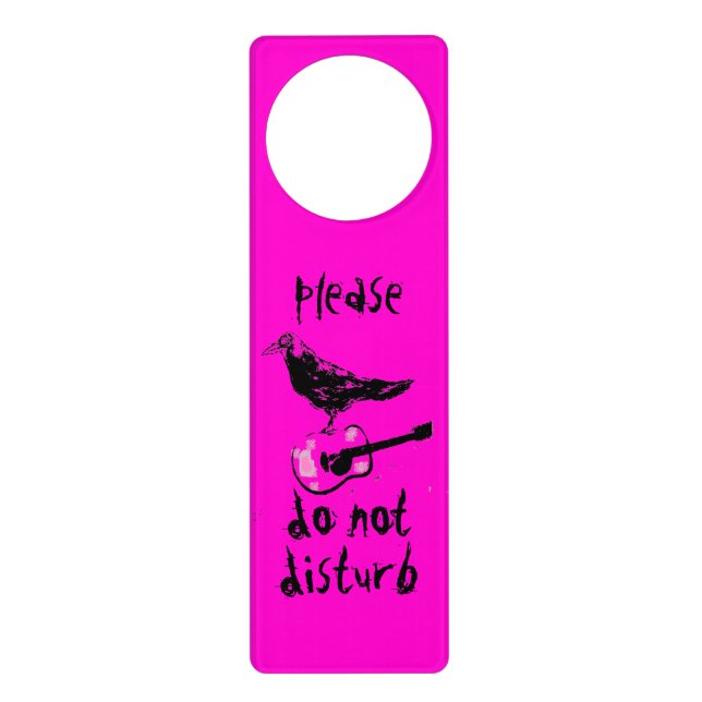 raven guitar song please do not disturb door hanger (Front)