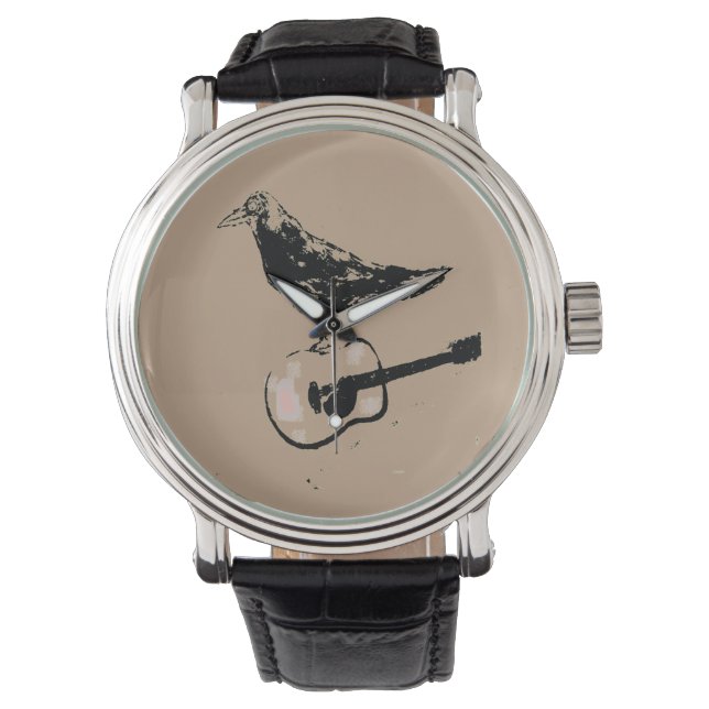 Raven Guitar Song wristwatch (Front)