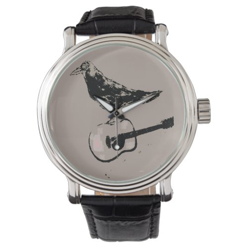 Raven Guitar Song wristwatch