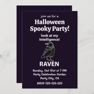 Raven Halloween Spooky Party Raven