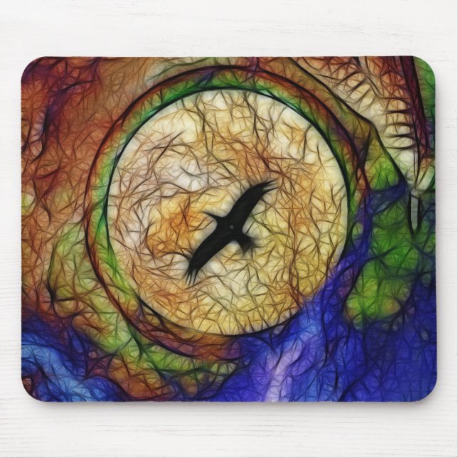Raven Hawk Mouse Pad (Front)