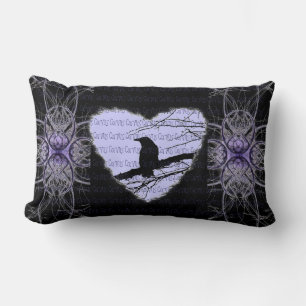 Raven Heart by Alexandra Cook Lumbar Pillow