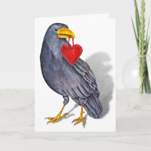 Raven Heart Card