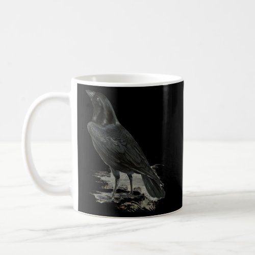 Raven Illustration Crow Coffee Mug