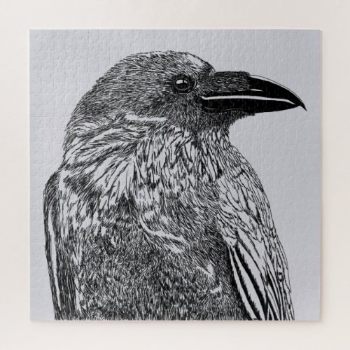 Raven Illustration Jigsaw Puzzle