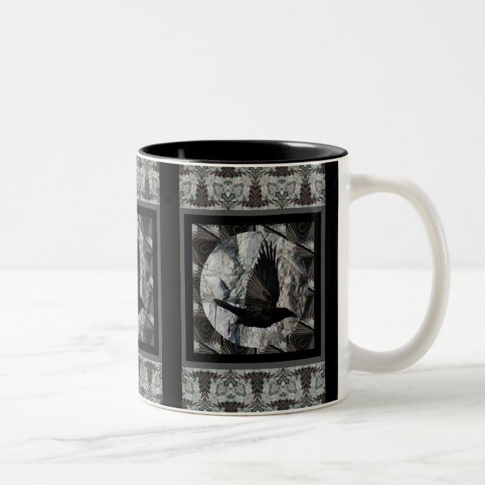 Raven in Flight Coffee Mugs