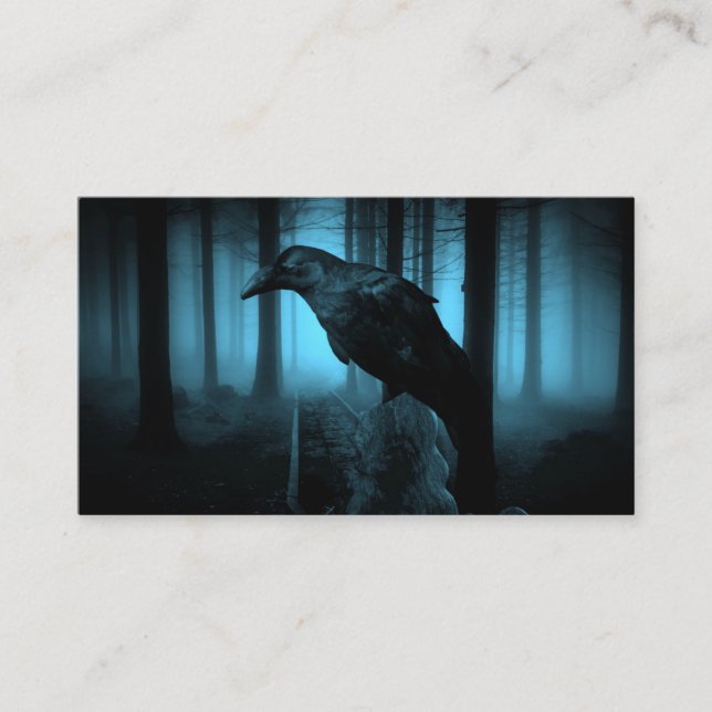 Raven in Forest Business Card (Front)
