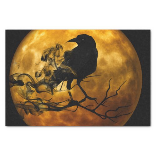 Raven In the Moonlight Tissue Paper