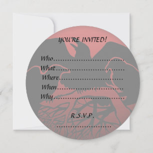 Raven Invitations Personalized Native Art Card