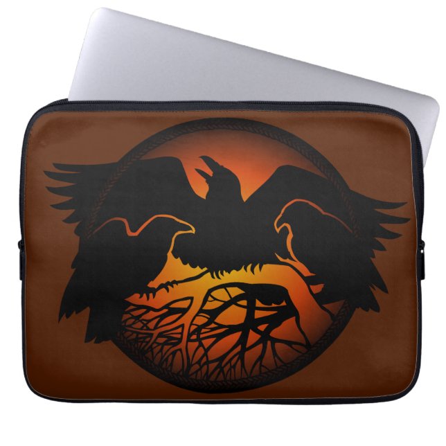 Raven Laptop Sleeve Spirit Animal Tablet Cases (Front)