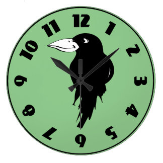 Raven Wall Clocks | Zazzle