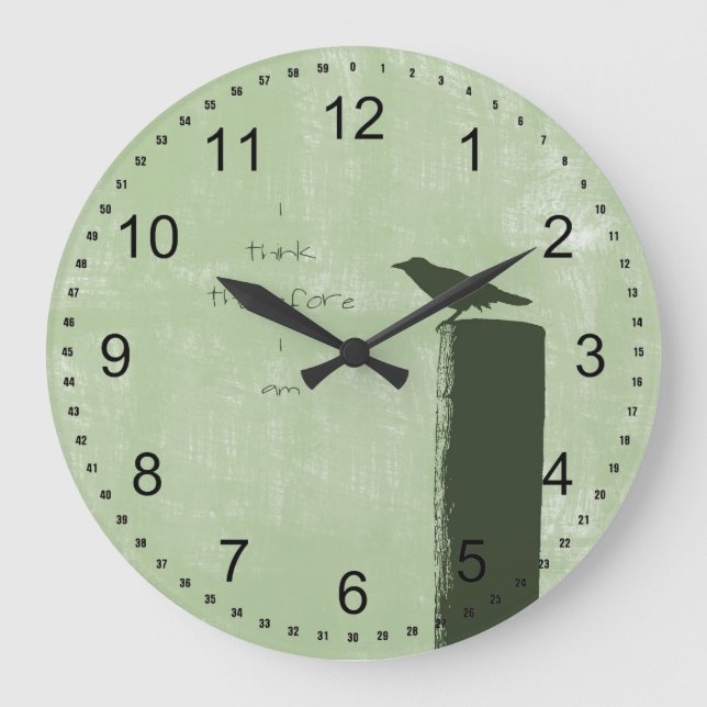 Raven Large Clock (Front)