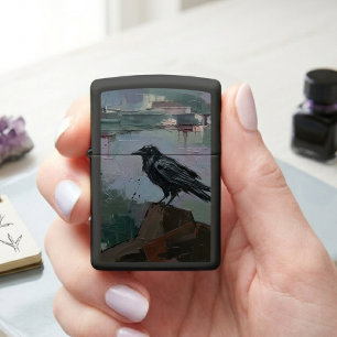 Raven Lighter – Gothic Art Mystical Gif