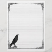 Raven Lined Book of Shadows Page (Front)