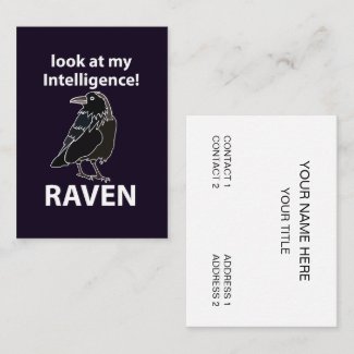 Raven Look At My Intelligence Raven