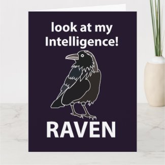 Raven Look At My Intelligence Raven