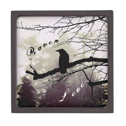 Raven Love Misty Winter Woods Gift Box