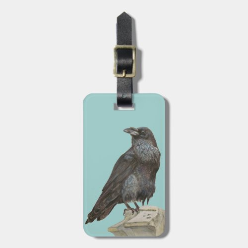 Raven Luggage Tag