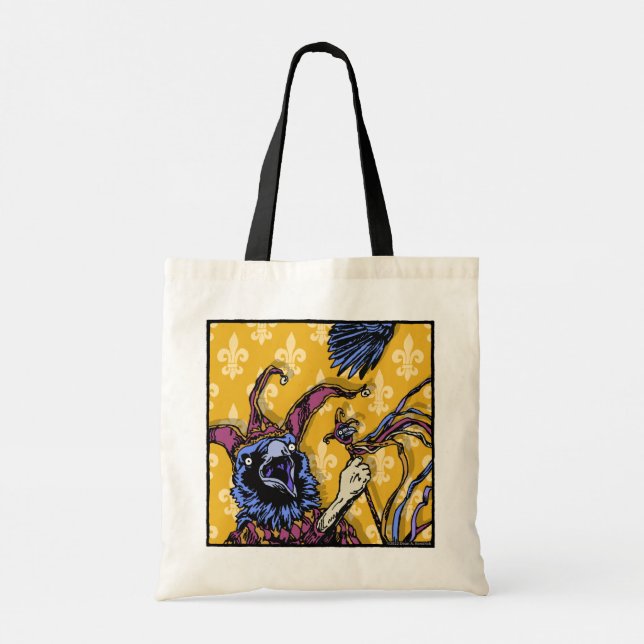 Raven Mad - Pop Goth Nightmare Surreal Art Tote Bag (Back)