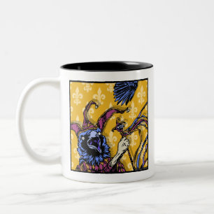 Raven Mad - Pop Goth Nightmare Surreal Two-Tone Coffee Mug