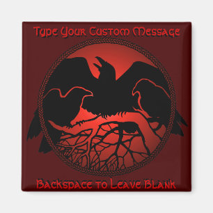 Raven Magnet Raven Personalized Fridge Magnet Gift
