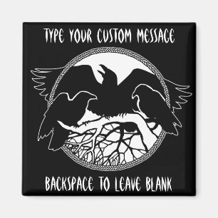 Raven Magnets RavenPersonalized Fridge Magnet Gift