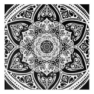 Raven Mandala Acrylic Print